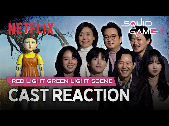 The Squid Game Cast Reacts To Red Light, Green Light | Squid Game: Season 2 | Netflix