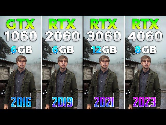 GTX 1060 vs RTX 2060 vs RTX 3060 vs RTX 4060 - Test in New Games 2024