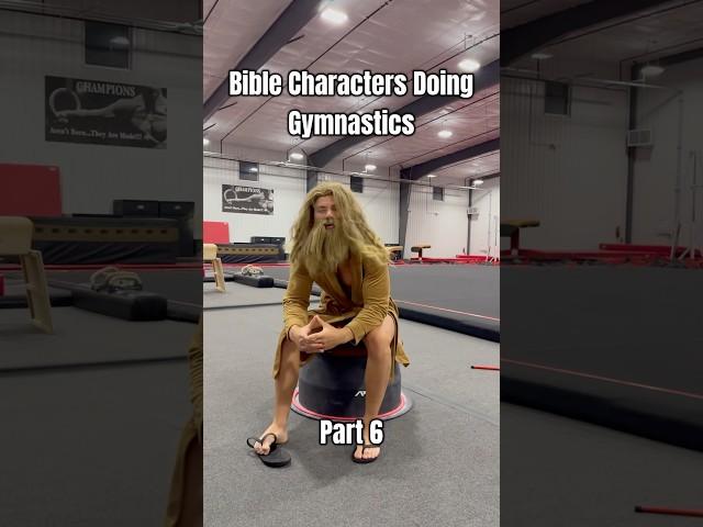 Bible Characters Doing Gymnastics pt.6 #victory #sports #shorts #youtubeshorts #bible #funny #gym