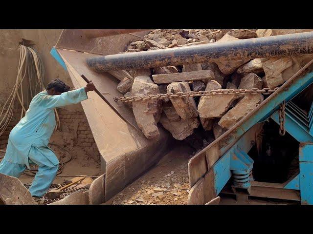 Huge Rocks Crushing | Super Satisfying Stone Crushing Process | Jaw Crusher in Action