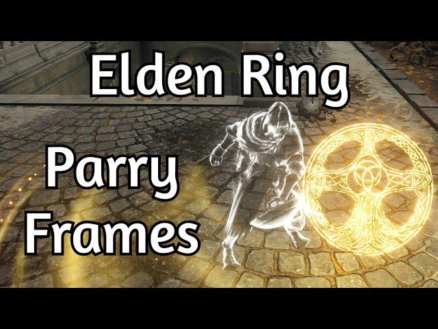 【Elden Ring】Parry frames and Rolling I-frames