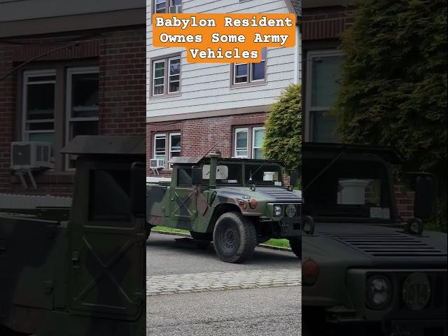 A Babylon Resident Ownes Some Army Vehicles #Army #v #automobile v #vintagevehicles #vehicle