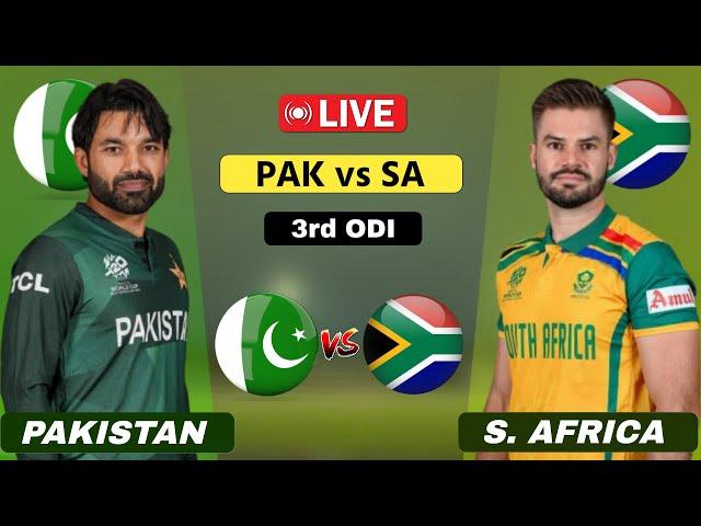 Pakistan vs South Africa Live - 3rd ODI | PAK vs SA Live | Scores & Commentary #cricketlive