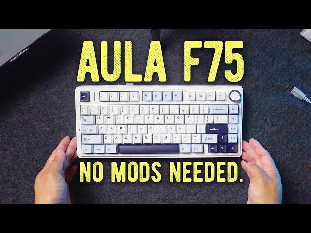 Aula F75 Unboxing + Review // Best Budget PRE-BUILT Keyboard!