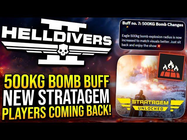 Helldivers 2 - 500KG Bomb Buff, New Stratagem Unlocked, Game Overhaul Update Tomorrow!