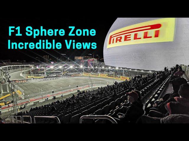 Las Vegas GP Sphere Zone Grandstand Views: SG1 - SG8 All Stands & Sections