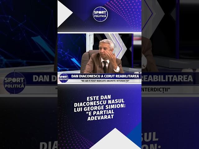 Este Dan Diaconescu nasul lui George Simion: "E partial adevarat"