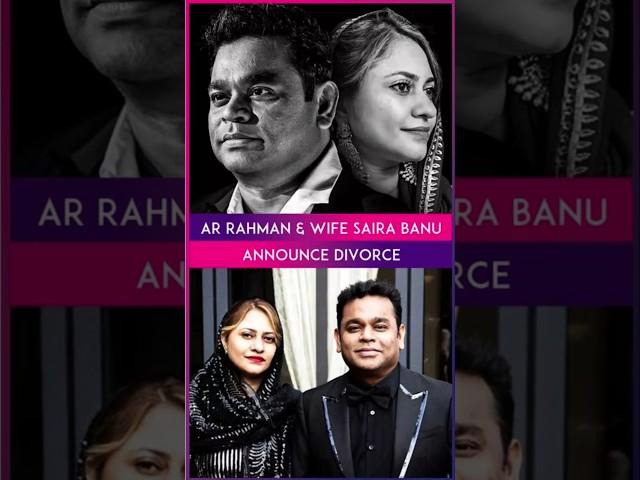 AR Rahman Pens Emotional Note After Announcing Divorce From Wife Saira Banu #Shorts