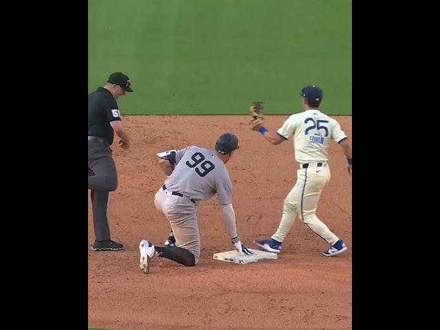 Hyeseong Kim adds to his highlight reel with a cannon of a throw to nail Aaron Judge 
