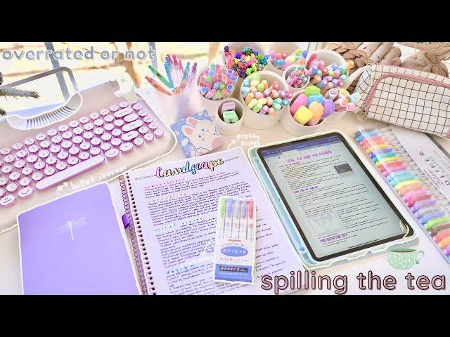 Overrated (or not) studytube trends  pretty notes, bullet journal, ipad pros + more worth it?