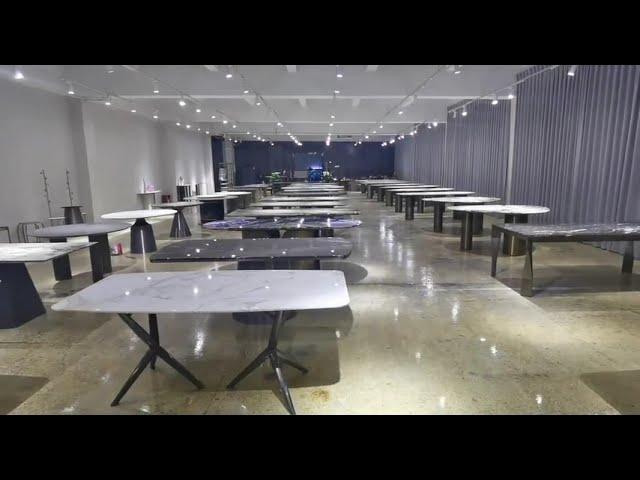 Factory directly Wholesale Luxury marble Dining table and Coffee table Furniture Showroom