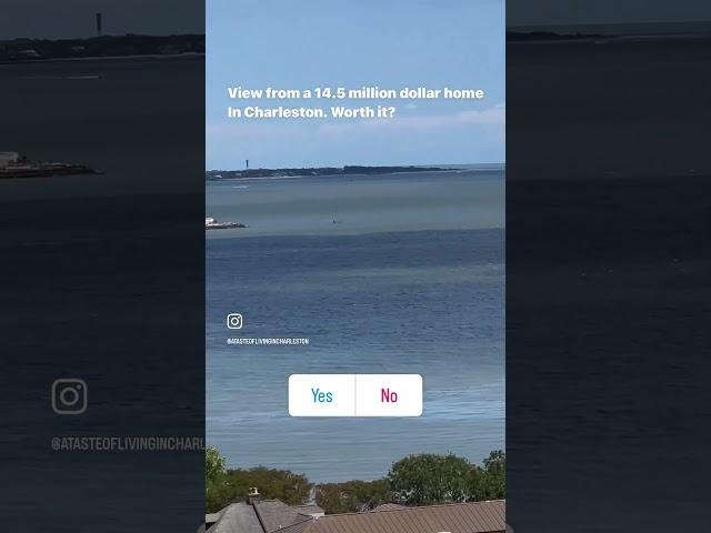 View from a 14.5 million dollar home In Charleston. #charleston #realestate