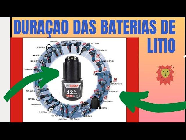 Quanto dura uma bateria GBA 18 volts da Bosch Na GWS 180 LI, ?? Vamos comemorar a chegada.