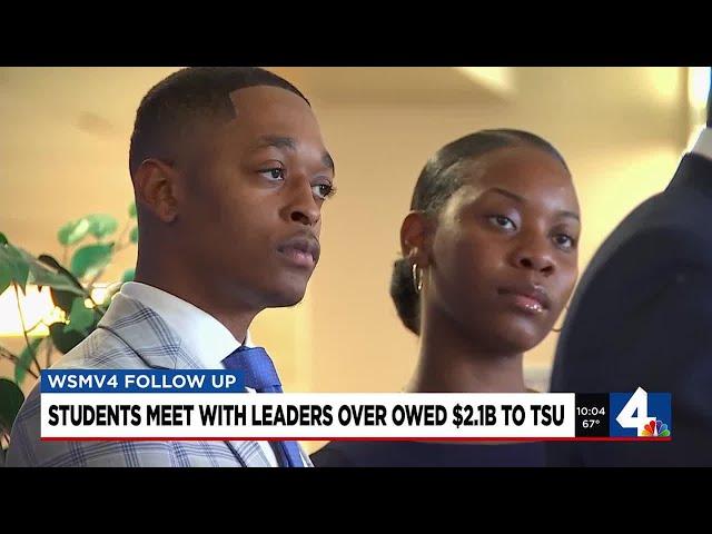 Students meet with leaders over $2.1B owed to TSU