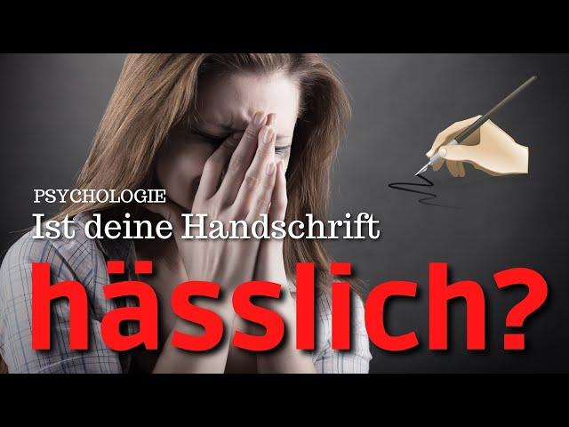 Hässliche Handschrift? - Diesen Nachteil hattest du in der Schule (Psychologie)