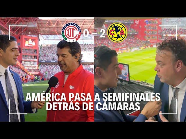 LO QUE NO VISTE del pase del AMÉRICA desde el ESTADIO | Toluca 0 - 2 América | Andrés Vaca