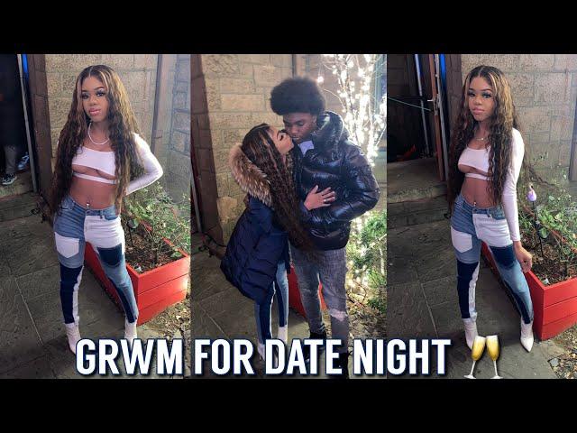 GRWM: DATE NIGHT WITH BAE *Makeup, Hair & Outfit*