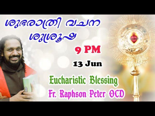 June 13 2025 Good Night Message and Eucharistic Blessing |  Fr Raphson Peter OCD  Avila