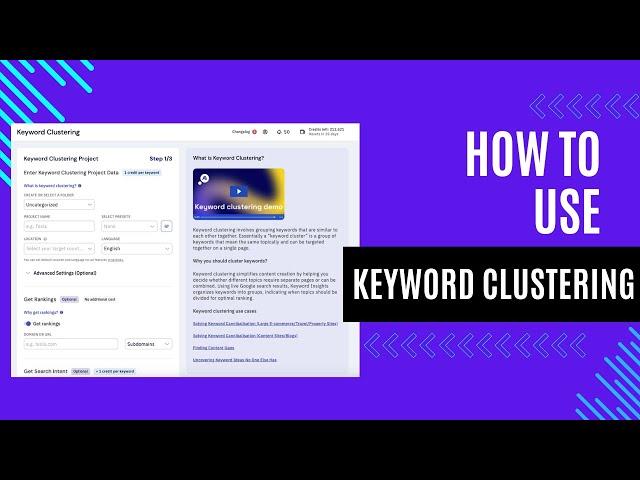 How to use the Keyword Clustering Module | Keyword Insights