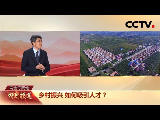 乡村振兴如何吸引人才？专家这样说 | CCTV「两会你我他」