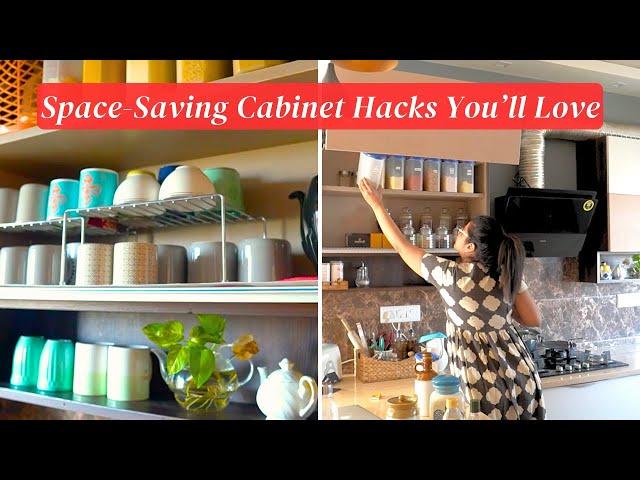 Indian Kitchen Cabinet Hacks  | Simple Ways to Stay Clean & Organized