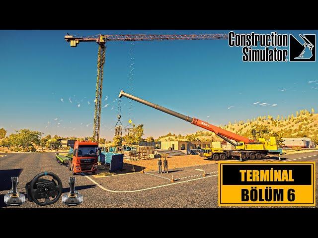 Construction Simulator 2022 Havalimanı Terminal Bölüm 6 - Ekiple Ek Bina Zemin Katını Tamamlıyoruz