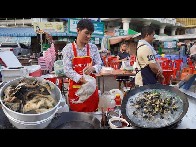 Amazing Chef Make & Cooking Various Fast Food Selling On The Street - Evening Street Food @Orussey