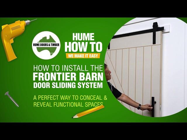 How to install Frontier Barn Door Sliding System