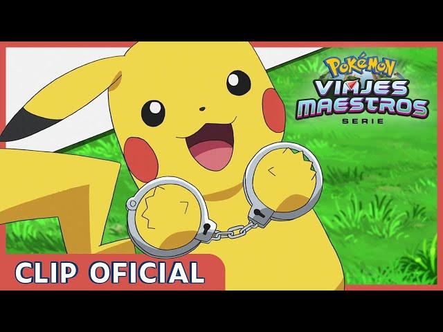 ¡Pikachu es sospechoso! | Serie Viajes Maestros Pokémon | Clip oficial