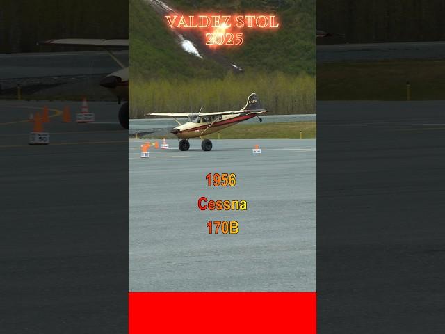 1956 Cessna 170B #stol ##competition #takeoff ##airport #aviation #2025 #airplane ##taildragger #fly
