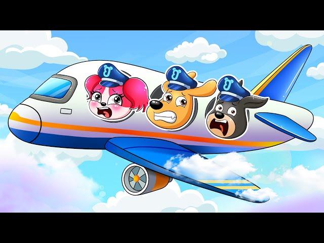 Labrador Ultimate Rescue: Sky-High Trouble in the Airplane! - Sheriff Labrador Animation