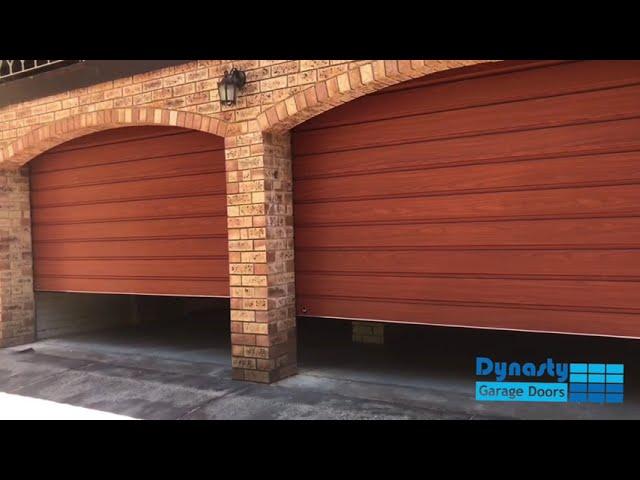 B&D Nero roller door -  Real wood look roller door