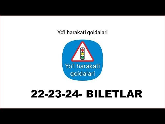 IMTIHON SAVOLLARI 22 23 24 biletlar