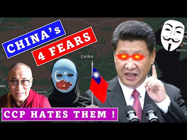 The 4 FORBIDDEN things in China ! #shorts #Shorts #china #ccp #upsc #xijinping