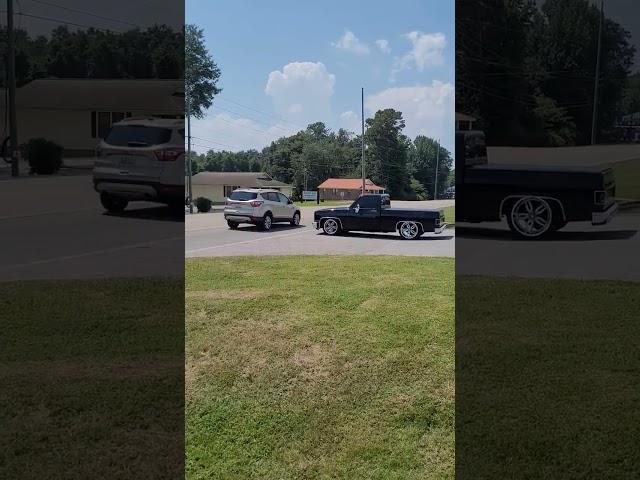 TURBO LS POWERED C10 DOES BOOSTED LAUNCH!! #alabama #turbo #ls #c10 #burnout