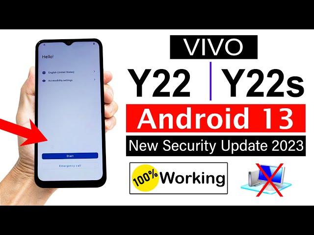 Vivo Y22 / Y22s FRP Unlock Android 13 Latest Update - (Without Computer)