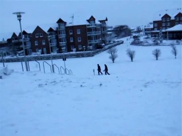 Snowboarden in OStfreezeland.