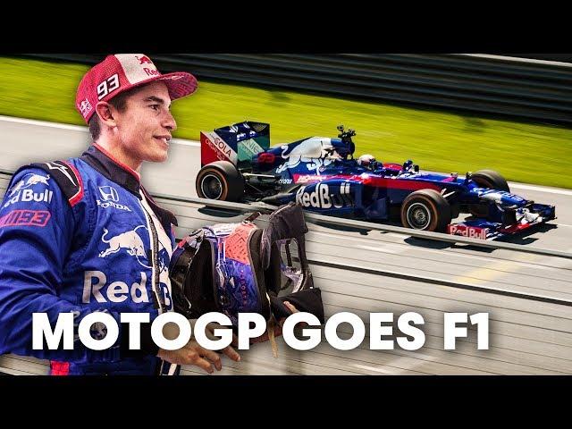 We placed Marc Marquez in an F1 car. | Marc Marquez's Two to Four Wheels