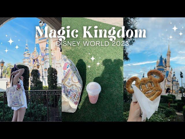 Disney World Magic Kingdom 2023  solo day, using Genie+, shopping, Enchantment fireworks + more!