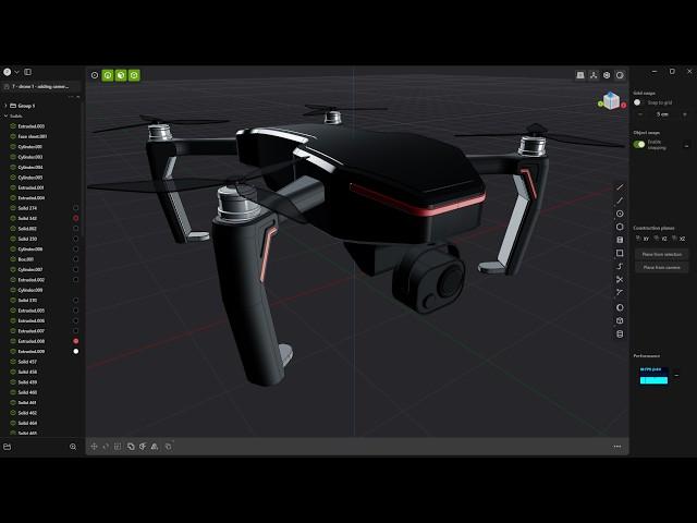 I Modeled a Drone in Plasticity | Timelapse