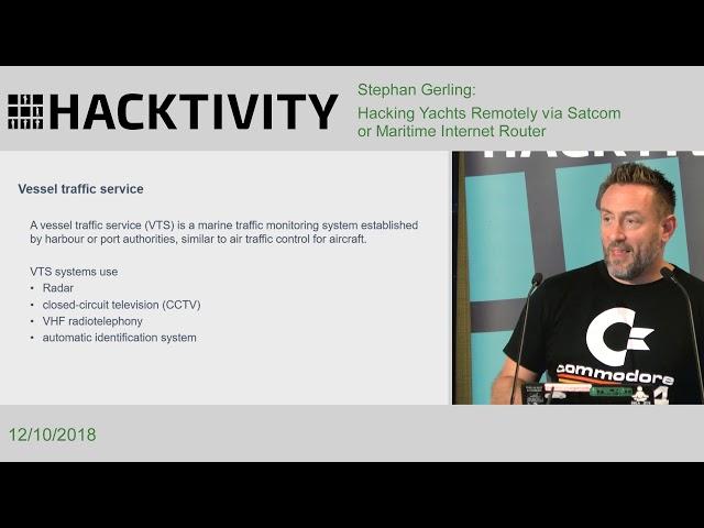 Stephan Gerling - Hacking Yachts Remotely via Satcom or Maritime Internet Router