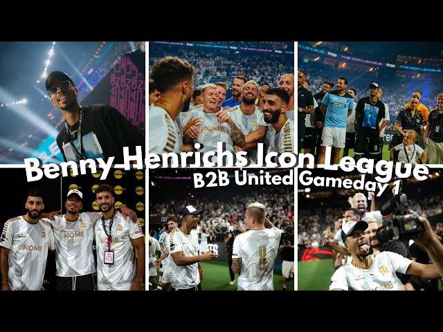 BTS Vlog von Benny Henrichs bei der Icon League mit Toni Kroos in seinem Team B2B United!