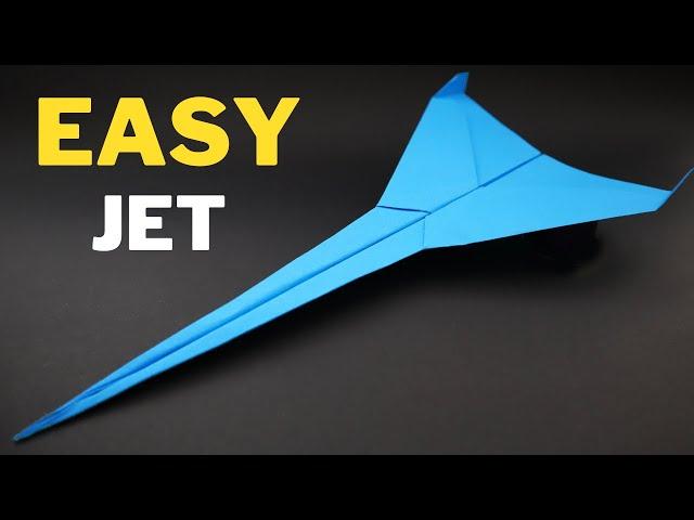 How to make Easy Paper Jet Plane - Origami Tutorial