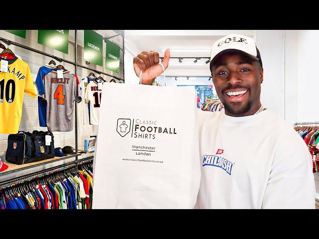 Romell Henry Goes Shopping For RETRO Football Shirts - Shirt Shopping