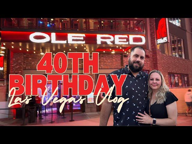 Las Vegas Vlog - 40th Birthday | Paris Hotel | Joe's Seafood | Ole Red | Cosmo Wraparound Suite