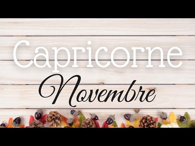  CAPRICORNE  Novembre - Débranchez votre esprit et suivez votre passion