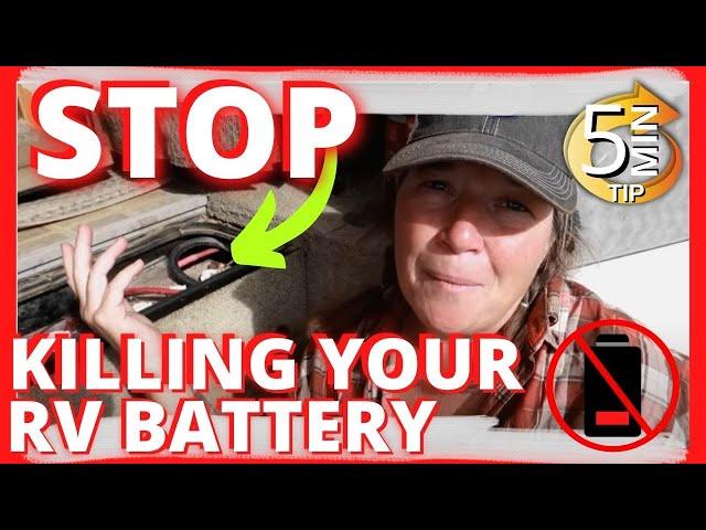 How To Keep Your RV House Battery From Dying Too Soon |5 Minute Tip