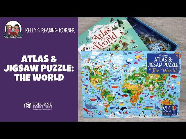 Usborne Books & More | Atlas & Jigsaw Puzzle | The World [Family Fun]