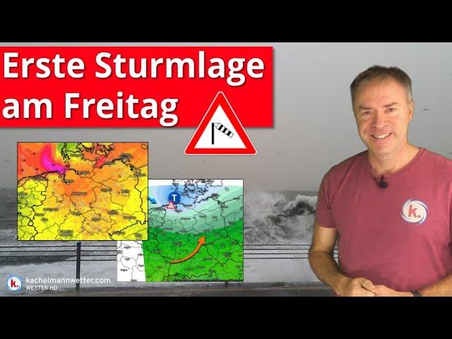 Am Freitag erste Sturmlage der Saison  - Wochenende Temperaturrückgang mit kalten Nächten