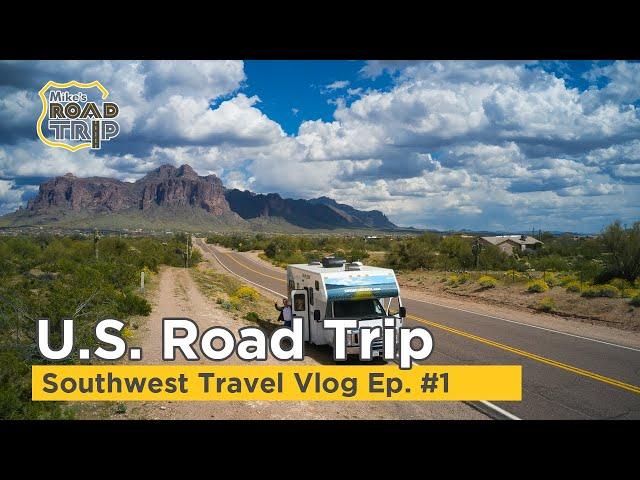 U.S. Road Trip Travel vlog around the Southwest in Cruise America RV [Ep. 1]